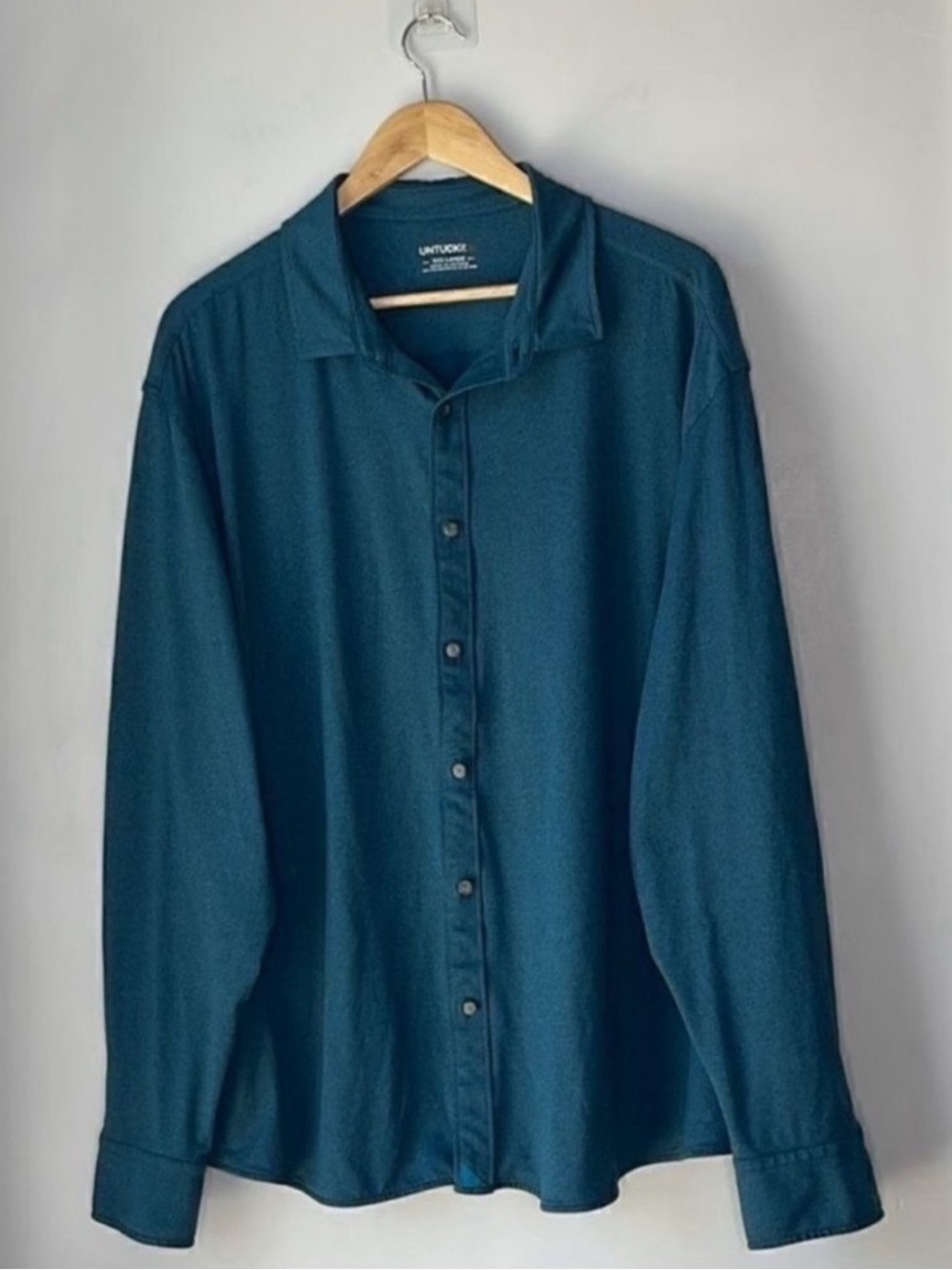 UNTUCKit Performance Button Down Shirt Teal 3XL